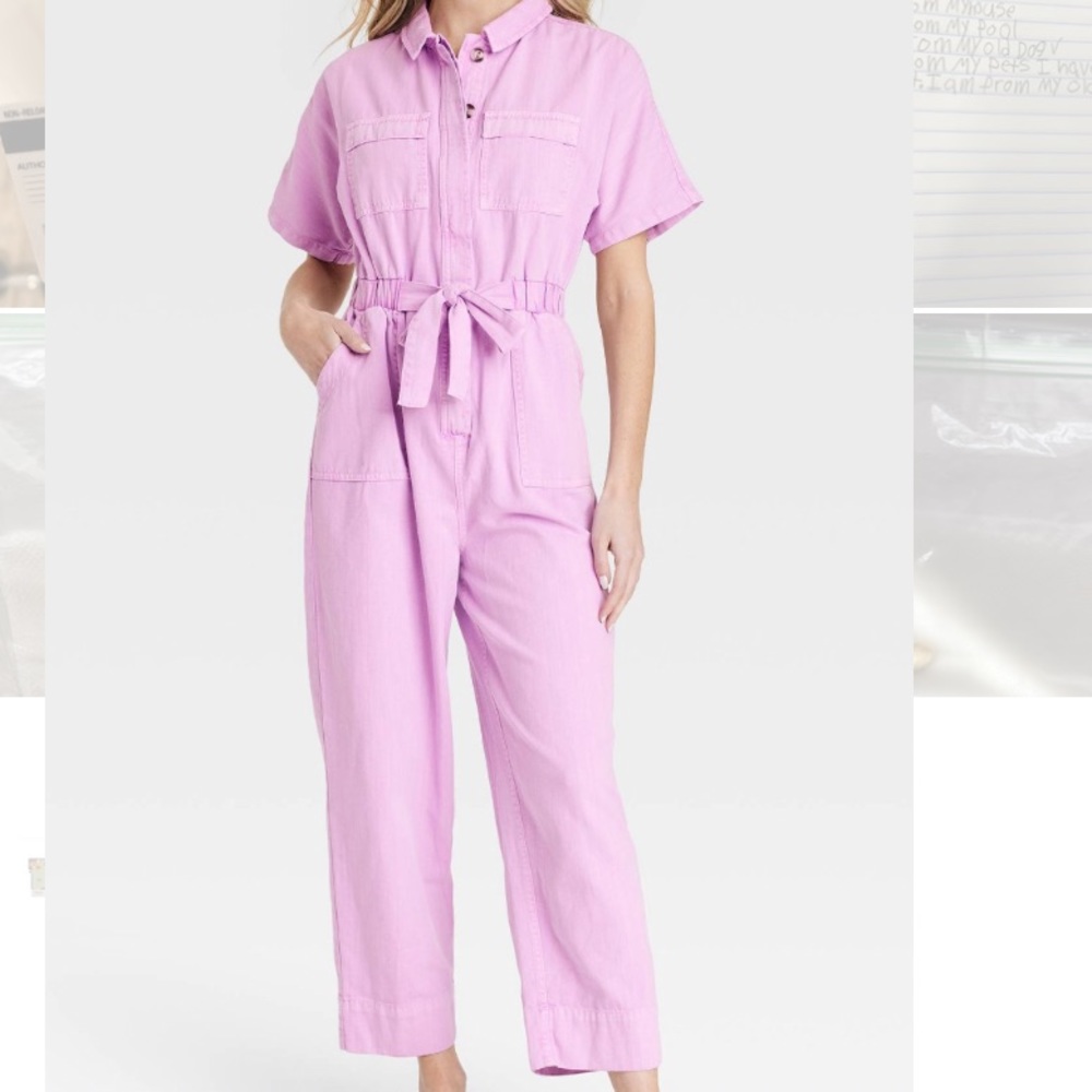 Women’s Short Sleeve Button Front Bodysuit in Pink